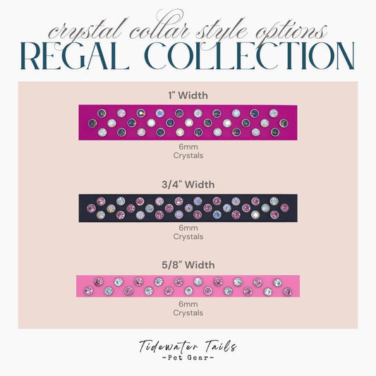 Regal Collection, BioThane Collar with Crystals