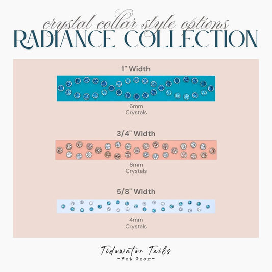 Radiance Collection, BioThane Collar with Crystals