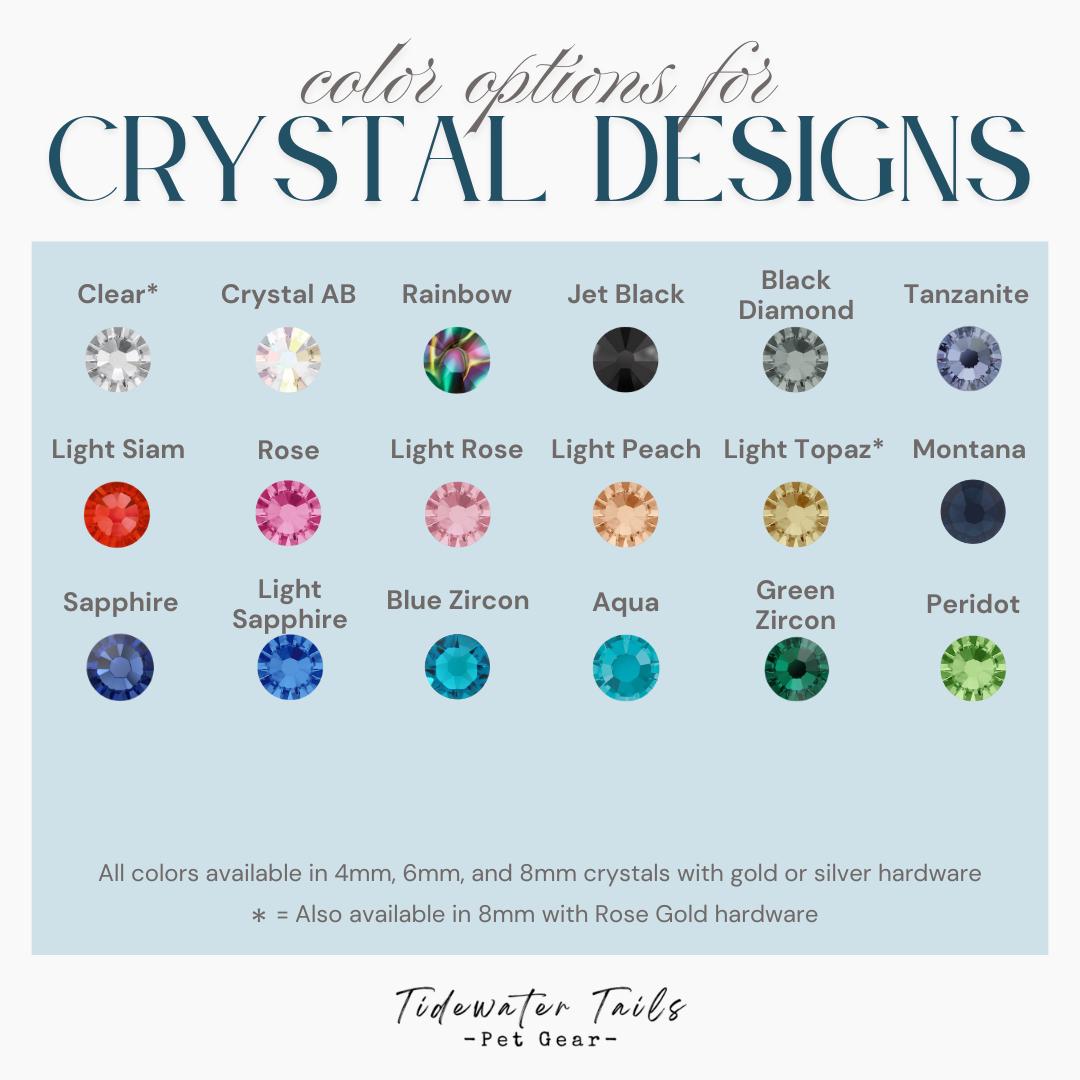 Radiance Collection, BioThane Collar with Crystals