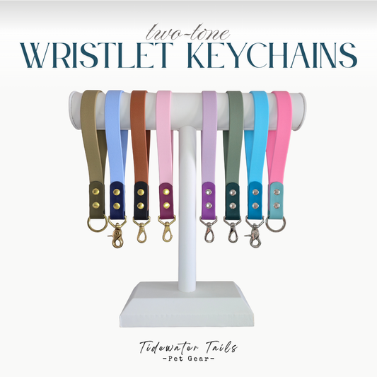 Wristlet Keychains Two-Tone BioThane
