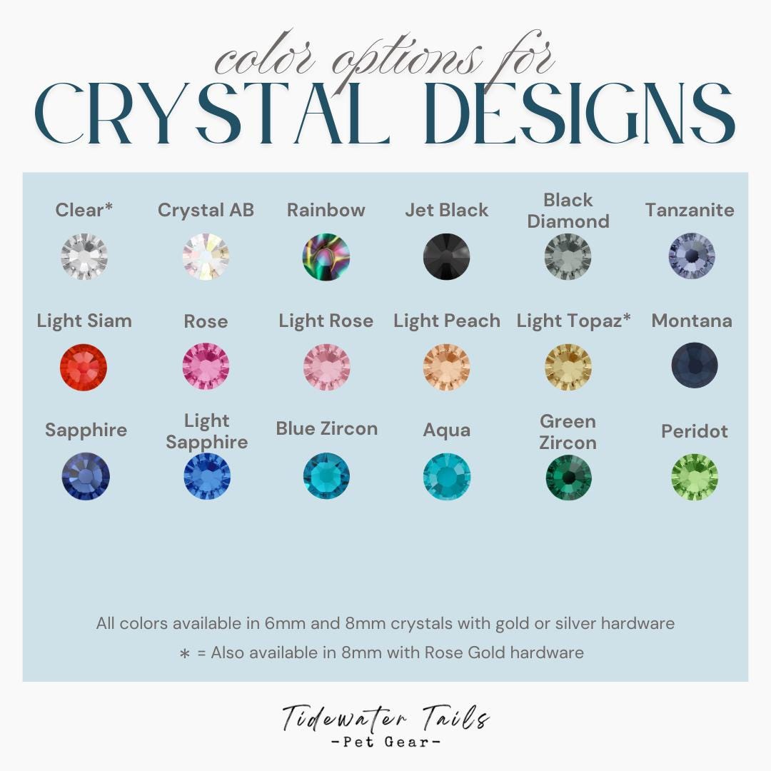 Ziggy Collection, BioThane Collar with Crystals