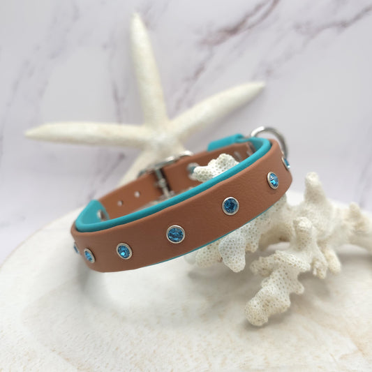 Starlight Collection, BioThane Collar with Crystals
