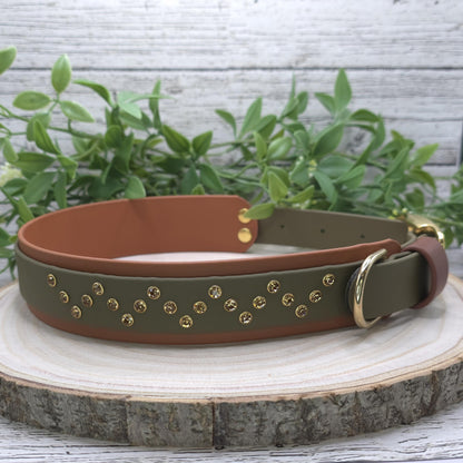 Ziggy Collection, BioThane Collar with Crystals