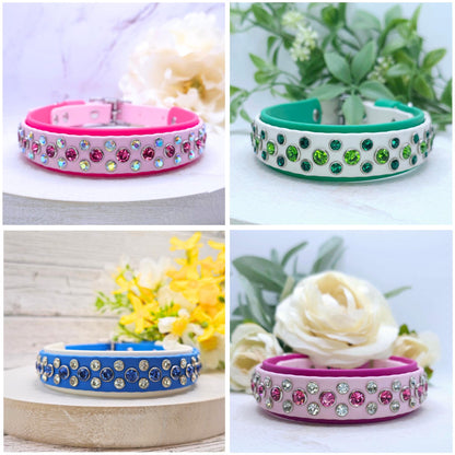Royalty Collection, BioThane Collar with Crystals