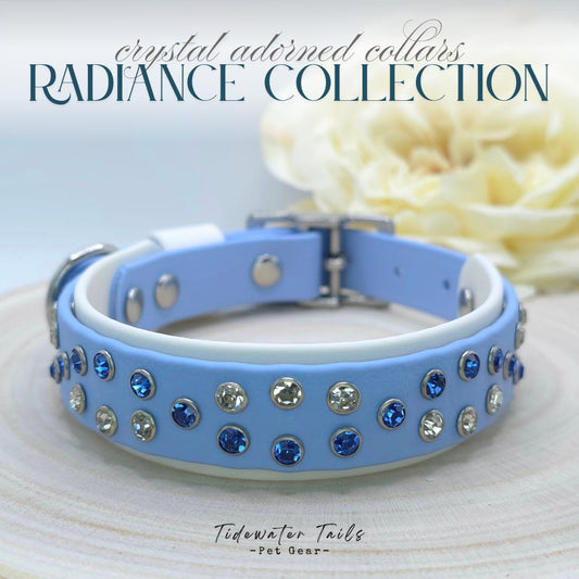 Radiance Collection, BioThane Collar with Crystals