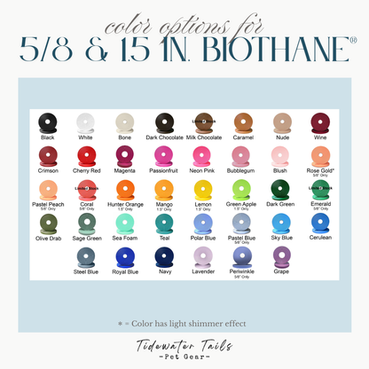 Classic Collection, Two-Tone BioThane Dog Collar