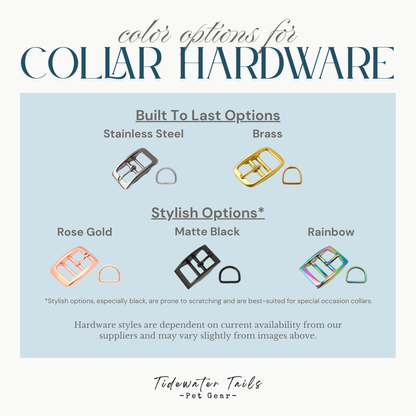 Classic Collection, Two-Tone BioThane Dog Collar