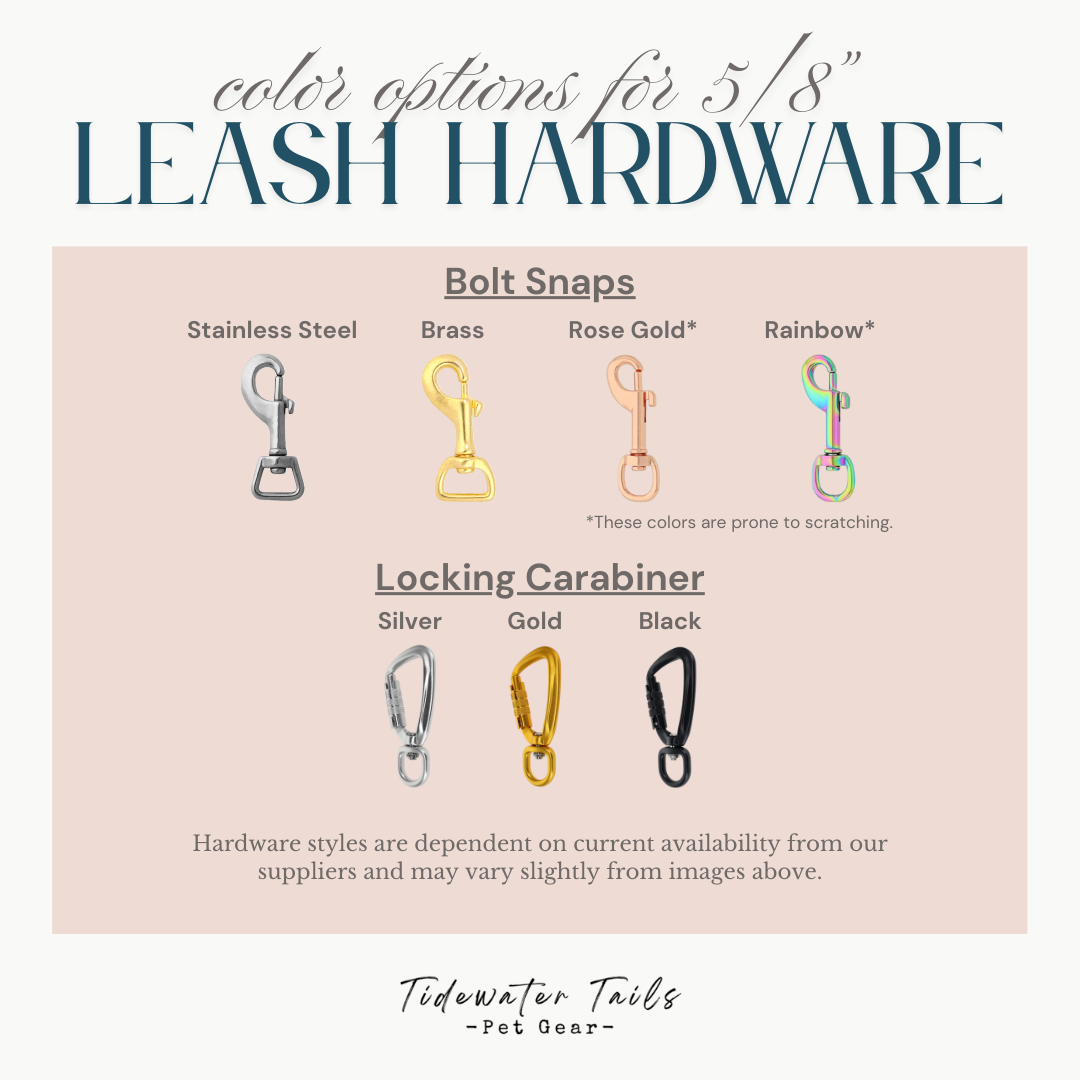 Standard 5/8" Two-Tone Leash