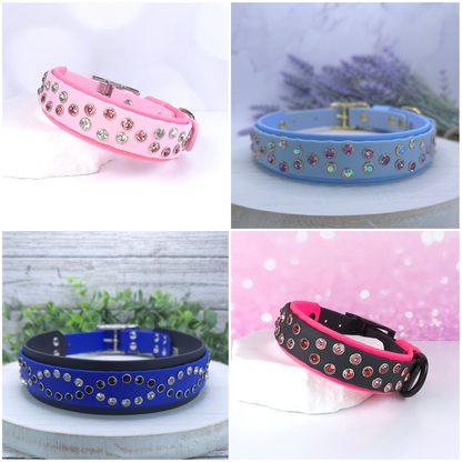 Radiance Collection, BioThane Collar with Crystals