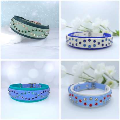 Radiance Collection, BioThane Collar with Crystals
