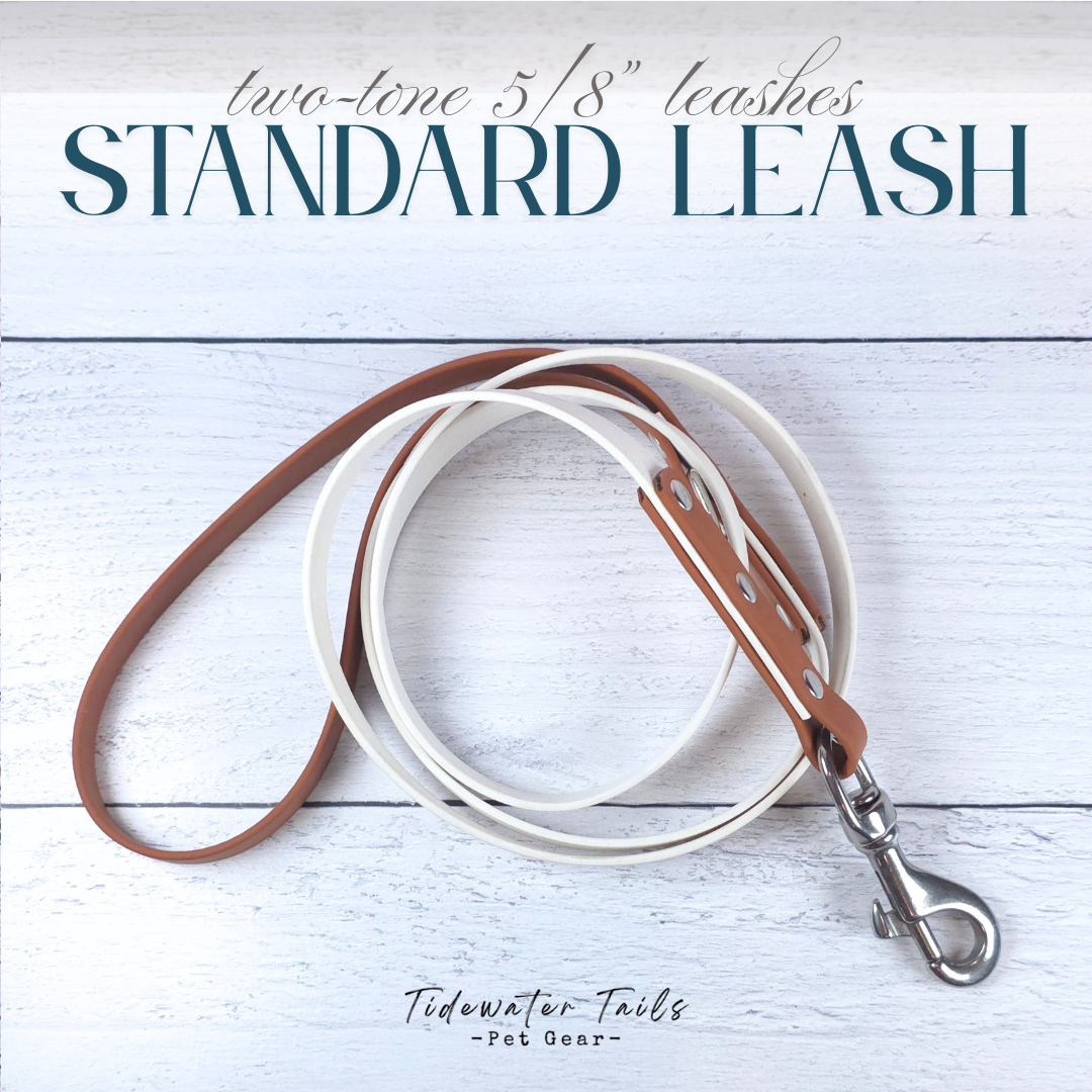 Standard 5/8" Two-Tone Leash