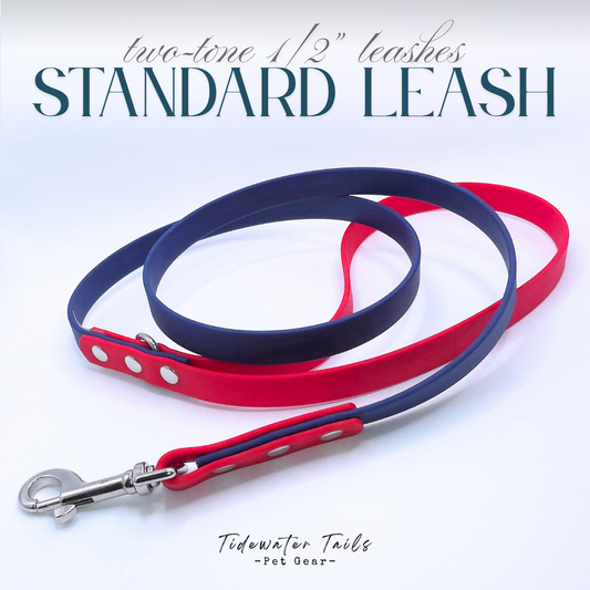 Standard 1/2" Two-Tone Leash