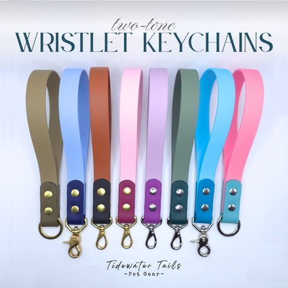 Wristlet Keychains Two-Tone BioThane