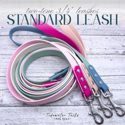 Standard 3/4" Two-Tone Leash