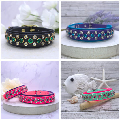 Royalty Collection, BioThane Collar with Crystals
