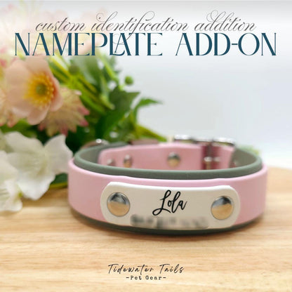 Custom BioThane Nameplate Add-On